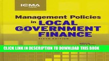 [PDF] Management Policies in Local Government Finance (Municipal Management Series) Full Colection