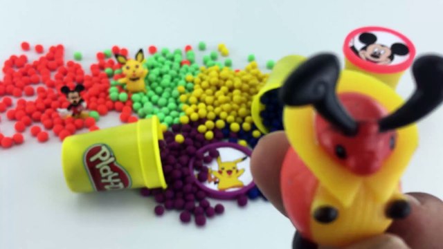 Play Doh Clay Сups Surprise Toys Pokemon, Mickey Mouse Fun and Creative for Kids