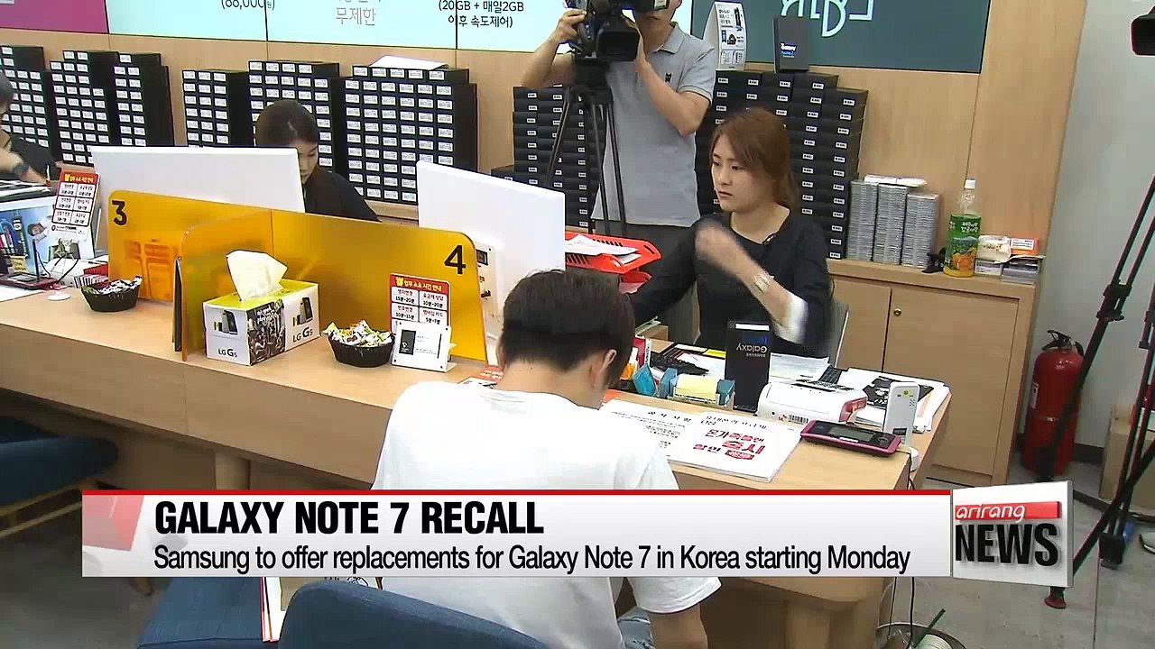 Samsung to offer replacements for Galaxy Note 7 in Korea starting today