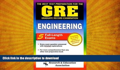 EBOOK ONLINE  The Best Test Preparation for the GRE Graduate Record Examination: Engineering (GRE