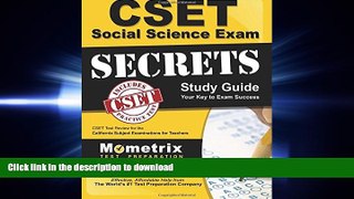 READ THE NEW BOOK CSET Social Science Exam Secrets Study Guide: CSET Test Review for the
