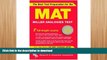 READ BOOK  MAT -- The Best Test Preparation for the Miller Analogies Test (Miller Analogies Test