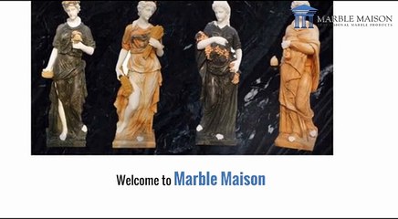 Beautifully Crafted Marble Fountain - Marblemaison.com