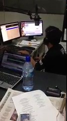 DJ Wahyu and VJ Vicky @ Prameswara FM Lamongan, 2015