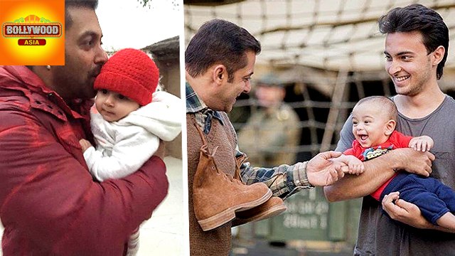 Salman Khan Having Cute Moment With Nephew Ahil | Tiger Zinda Hai | Bollywood Asia