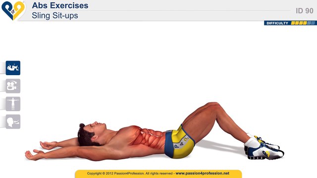SIX PACK ABS, How to exercise abs, weight loss exercise - Sling Sit-Ups ! !