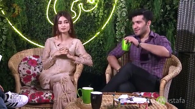 What Sajjal & Feroz Replied When Host About Their Engagement