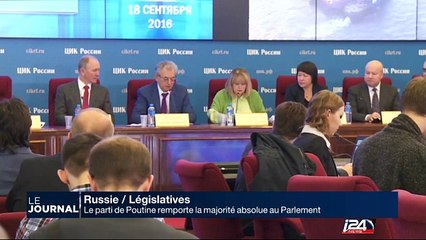 Le Parti de Poutine remporte la majorité absolue au Parlement