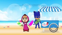 Spiderman & Masha Gumball parody - PJ Masks Lollipop-Balloon Cartoons 2016
