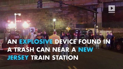 Suspicious device explodes near New Jersey train station