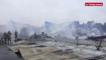 Locmaria-Plouzané (29). L'ancien entrepôt KanaBeach détruit par un incendie