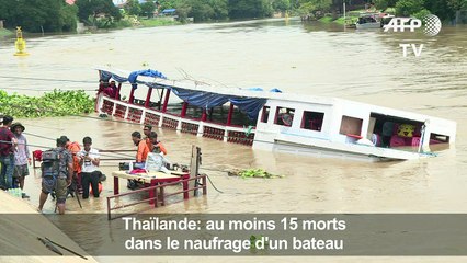Naufrage en Thaïlande: le bilan monte à 15 morts, 11 disparus