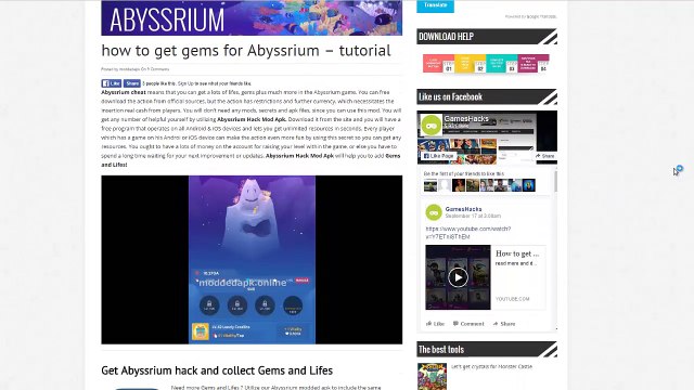 Abyssrium mod apk gives gems and and lifes - cheats