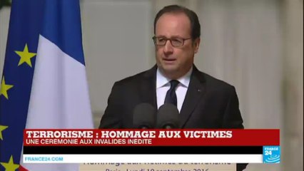 REPLAY - François Hollande rend hommage aux victimes du terrorisme