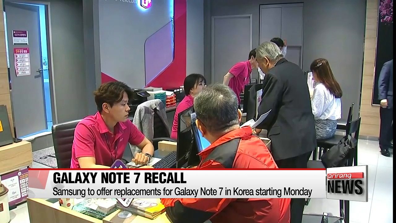 Samsung to offer replacements for Galaxy Note 7 in Korea starting today