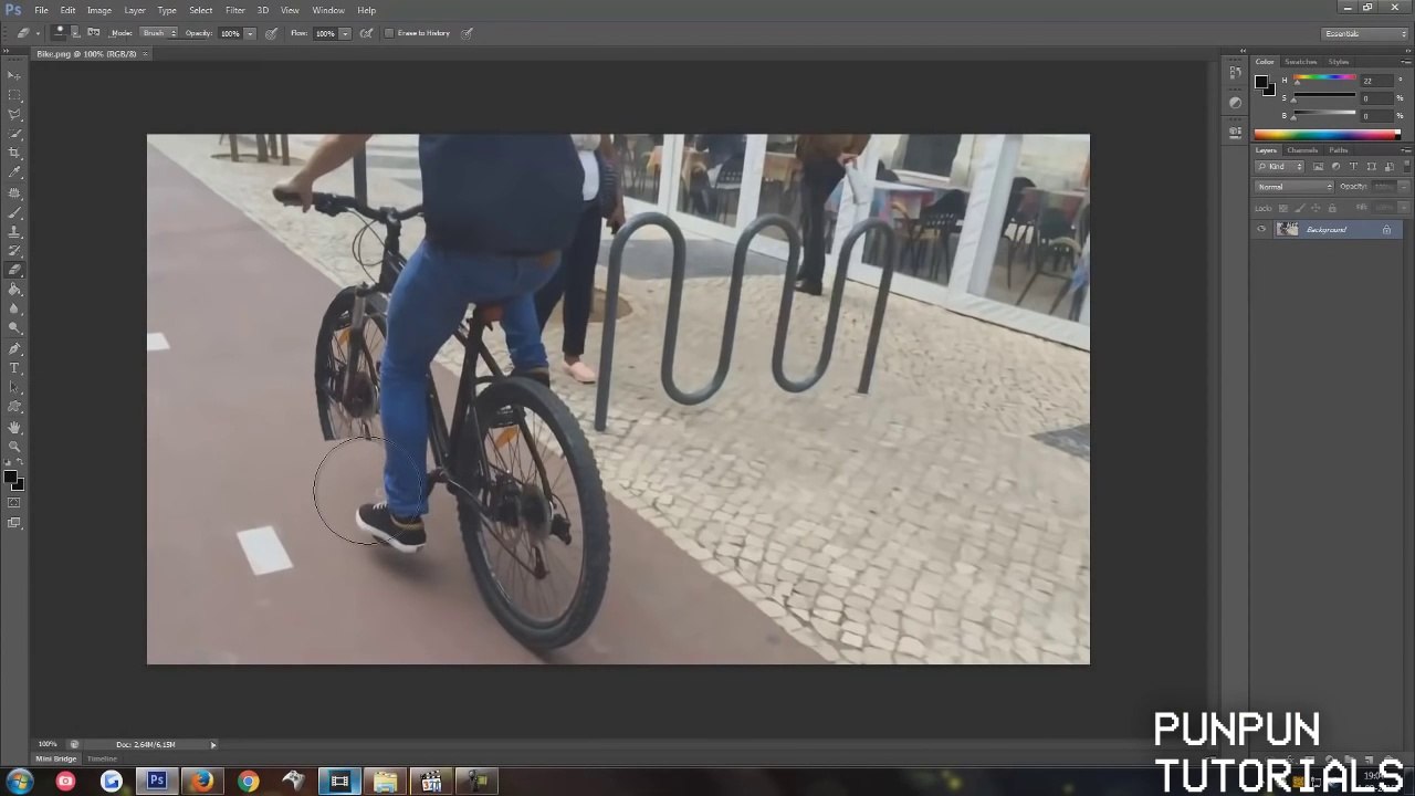 Faire tomber un cycliste avec photoshop ? Tour de magie ! Accident Vélo