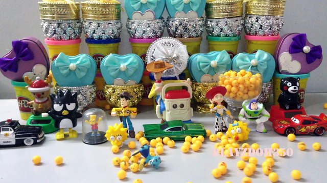 Toy Story andToys for Kids,Disney Cars Lightning McQueen with The Simpsons,Fun Smiley Emoticons for Kids,Funny Toys