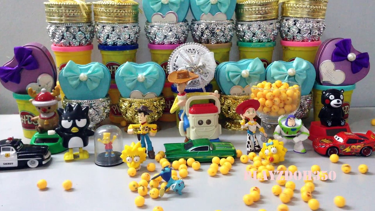 Toy Story andToys for Kids,Disney Cars Lightning McQueen with The Simpsons,Fun Smiley Emoticons for Kids,Funny Toys