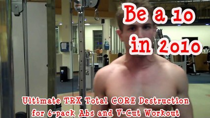 Suspension Training- Ultimate CORE Destruction For 6-Pack Abs and V-Cut