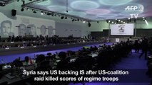 Syria says US backing IS after deadly raid on regime soldiers