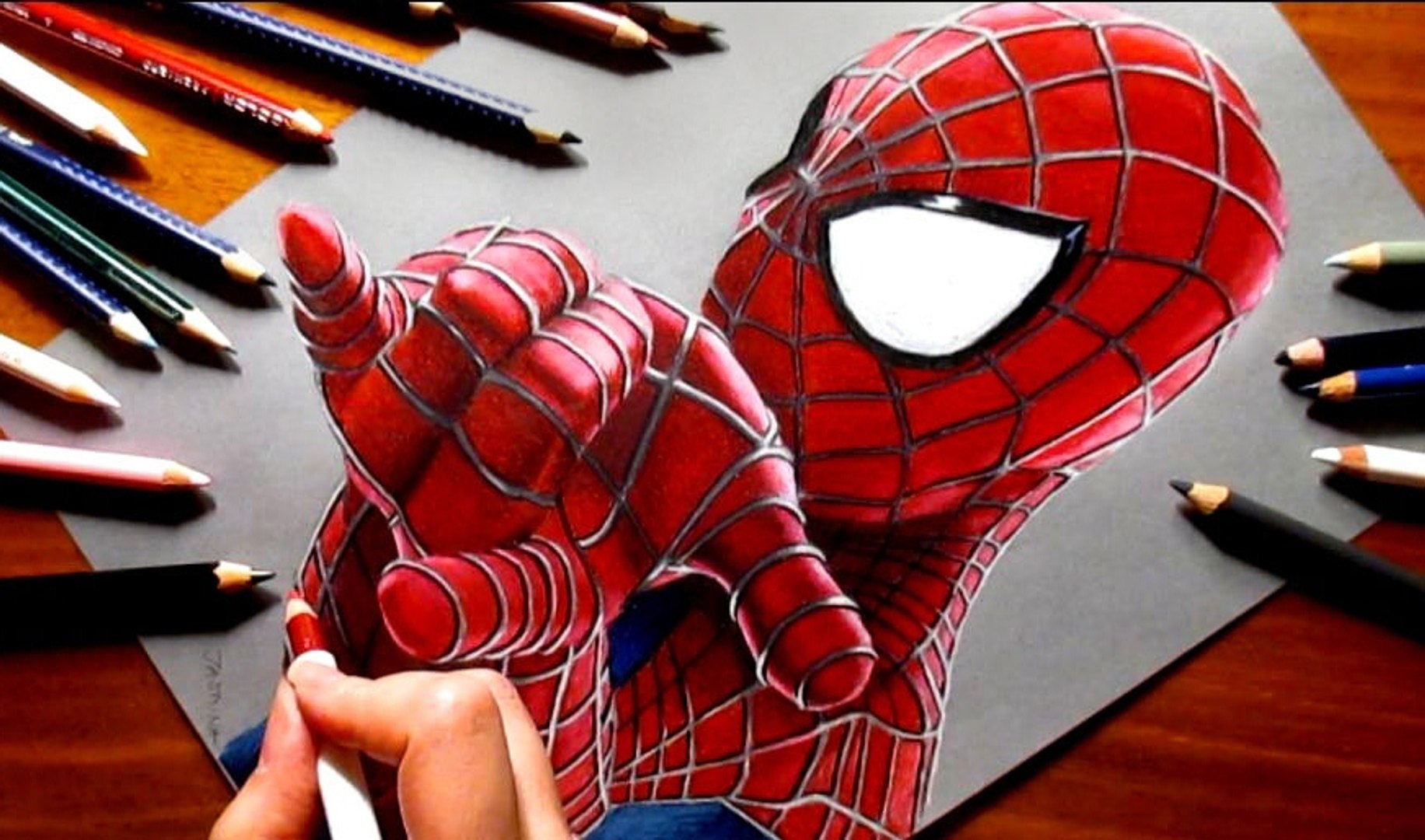 Speed Drawing of The Amazing Spider-Man How to Draw Time Lapse Art