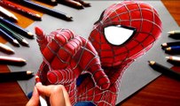 Speed Drawing of The Amazing Spider-Man 2 How to Draw Time Lapse Art Video Colored Pencil Illustration Artwork