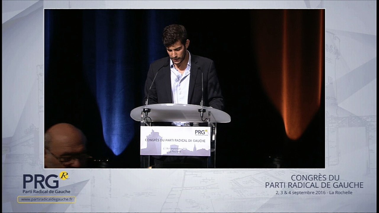 Congrès PRG 2016 - Discours de Yanis Mallion