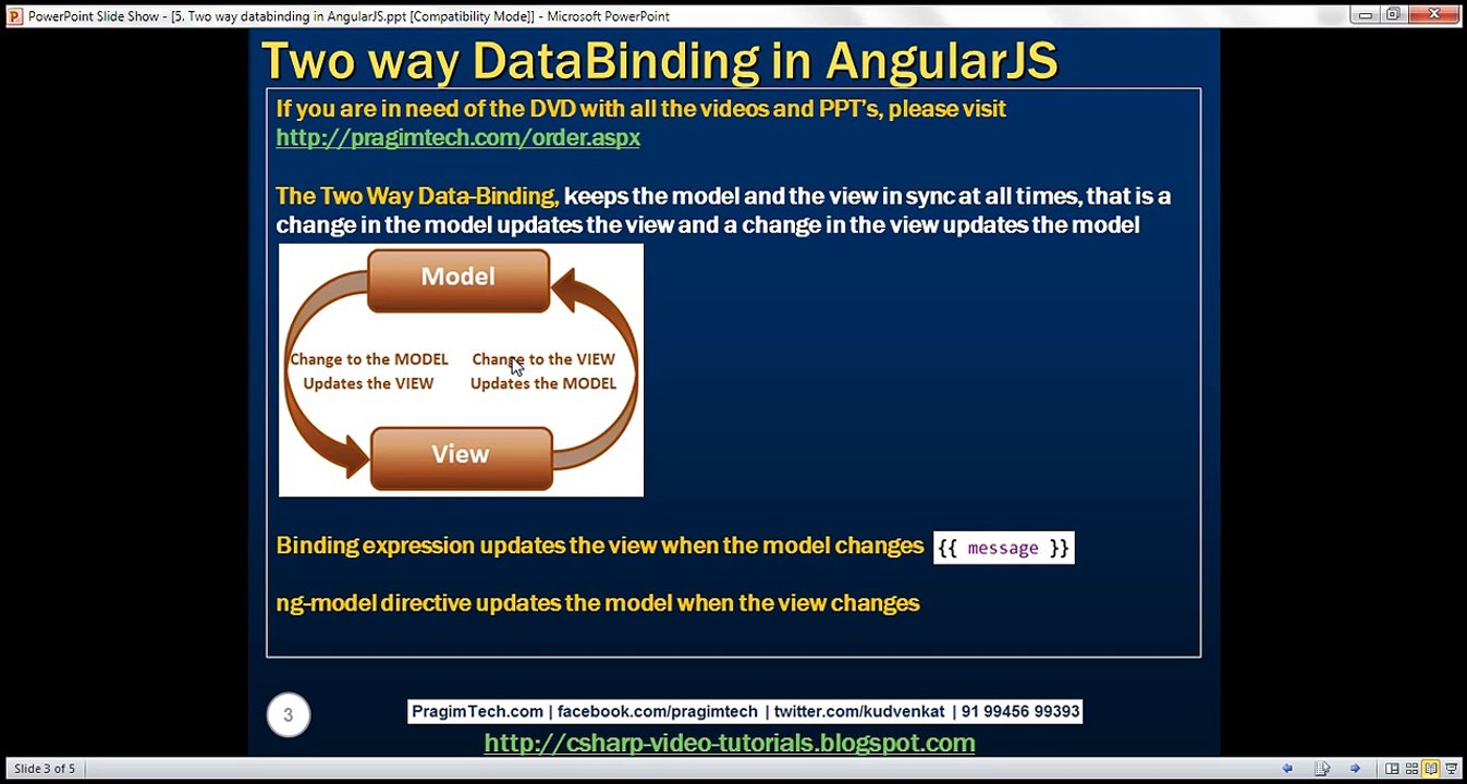 Two way databinding in AngularJS