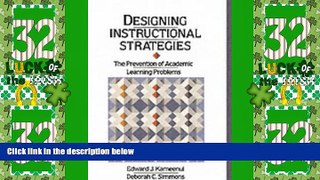 Big Deals  Designing Instructional Strategies: The Prevention of Academic Learning Problem  Best