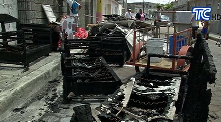 Incendio sorprende dormida a una familia al sur de Guayaquil