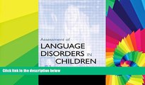 Must Have PDF  Assessment of Language Disorders in Children  Best Seller Books Best Seller