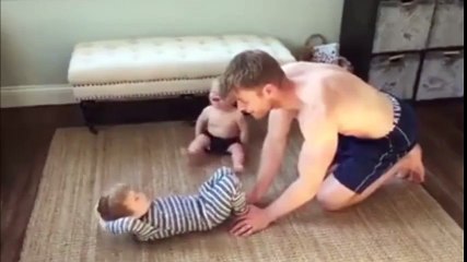 Cha con ta cùng tập thể dục