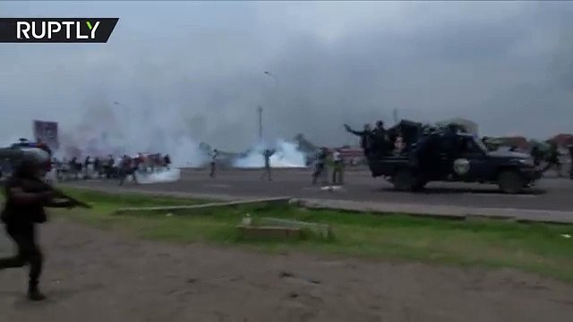 Dozens killed, police officer 'burned alive' during violent protests in Congo