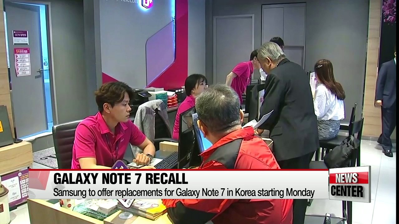 Samsung to offer replacements for Galaxy Note 7 in Korea starting today