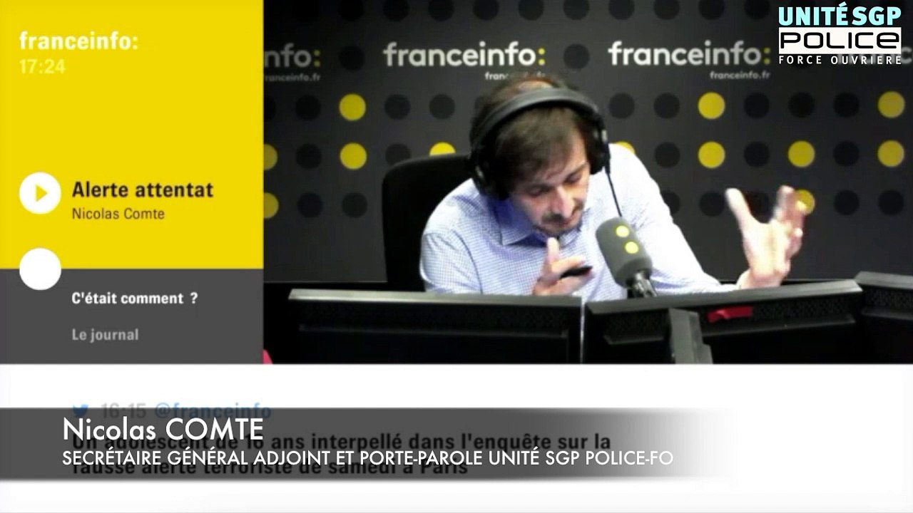 Que penser du système alerte attentat ? Nicolas COMTE sur France Info