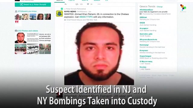 Suspect Identified in NJ and NY Bombings Taken into Custody