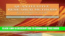 Collection Book Quantitative Research Methods for Professionals in Education and Other Fields