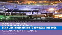 New Book Planning and Management of Meetings, Expositions, Events and Conventions