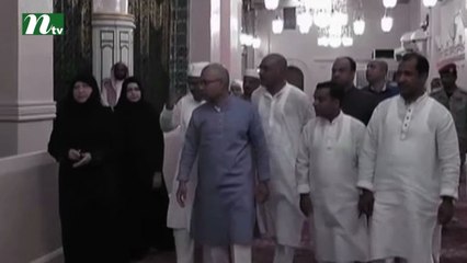 Bangladesh Nationalist Party chief Khaleda Zia visits prophet Muhammad (PBUH) tomb