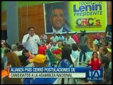 Alianza PAIS cerró postulaciones de candidatos a la Asamblea Nacional