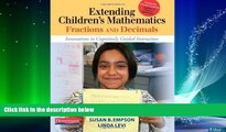Big Deals  Extending Children s Mathematics: Fractions   Decimals: Innovations In Cognitively