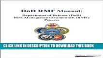 New Book DoD RMF Manual: Department of Defense (DoD) Risk Management Framework (RMF) Process