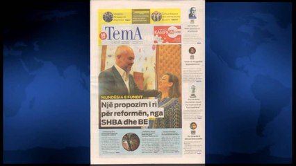 SHTYPI I DITES ME TITUJT KRYESORE TE GAZETAVE SHQIPTARE E HENE 11 KORRIK 2016 LAJM