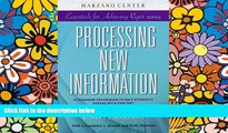 Big Deals  Processing New Information: Classroom Techniques to Help Students Engage With Content