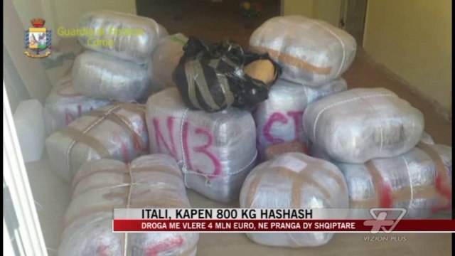 Itali, kapen 800 kg hashash - News, Lajme - Vizion Plus