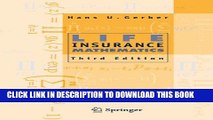 Collection Book Life Insurance Mathematics, 3rd Edition With Exercises Contributed by Samuel H. Cox