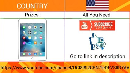 GIVEAWAY LINK IN DESCRIPTION &. [CLOSE] iPad Mini 4   USA only Giveaway tablet