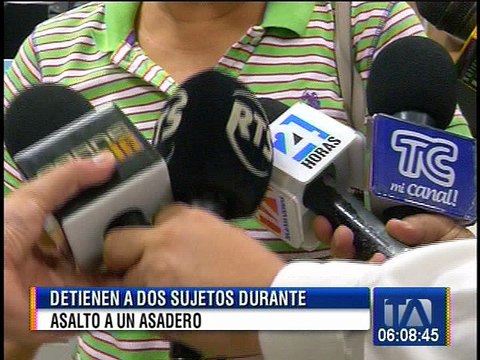 2 detenidos por robo a asadero de pollos