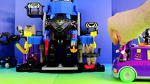 Imaginext Joker Bane & Riddler Track Batman & Robin At New Imaginext Robo Batbot Batcave Hideout