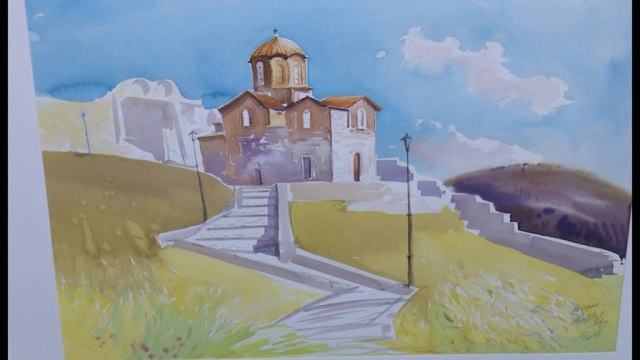 SHQIPERIA SIPAS AKUARELISTEVE,HAPET EKSPOZITA E DYTE ME VEPRAT E PIKTOREVE TE HUAJ LAJM mpg